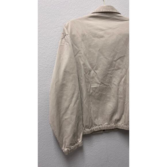 Men's Classic Khacki Zipper Jacket Polo Ralph Lauren Sz M 100% Cotton - Picture 7 of 8